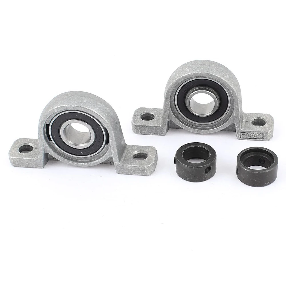 2 Pcs Zinc Alloy 12mm Self aligning Ball Bearing Pillow Block UP001in