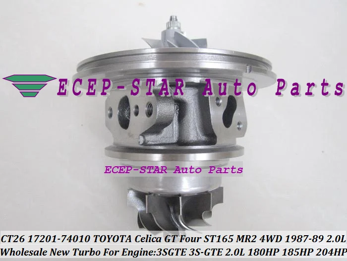 CT26 17201-74010 Turbo CHRA Cartridge Core Turbocharger For TOYOTA Celica GT Four ST165 4WD 1987-89 Engine 3S-GTE 3SGTE 2.0L 185HP (2)