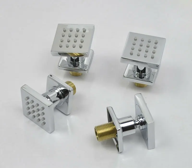 Buy 4 pcs Square Bathroom bathtub shower body jets Spout Sprayer, SPA Massage