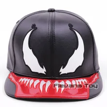 Бейсболка Marvel, Человек-паук, яд, крутая модная хип-хоп кепка, для взрослых, искусственная кожа, бейсболка для мужчин