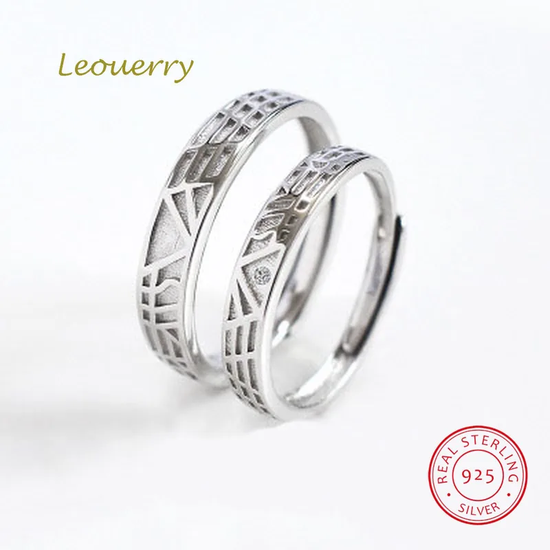 Leouerry * любовь на расстоянии реальное серебряное кольцо оригинальные