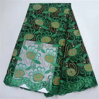 

Nigerian Lace Fabric African Mesh Tulle Lace Fabrics High Quality French Net Lace Fabric For Wedding Party Dress PSA753-5