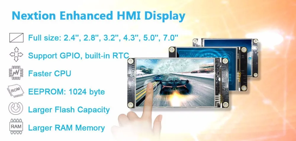 Nextion Enhanced 3,5 ''hmi I умный USART UART серийный сенсорный TFT ЖК дисплей модуль дисплей Панель для Arduino Raspberry Pi комплект