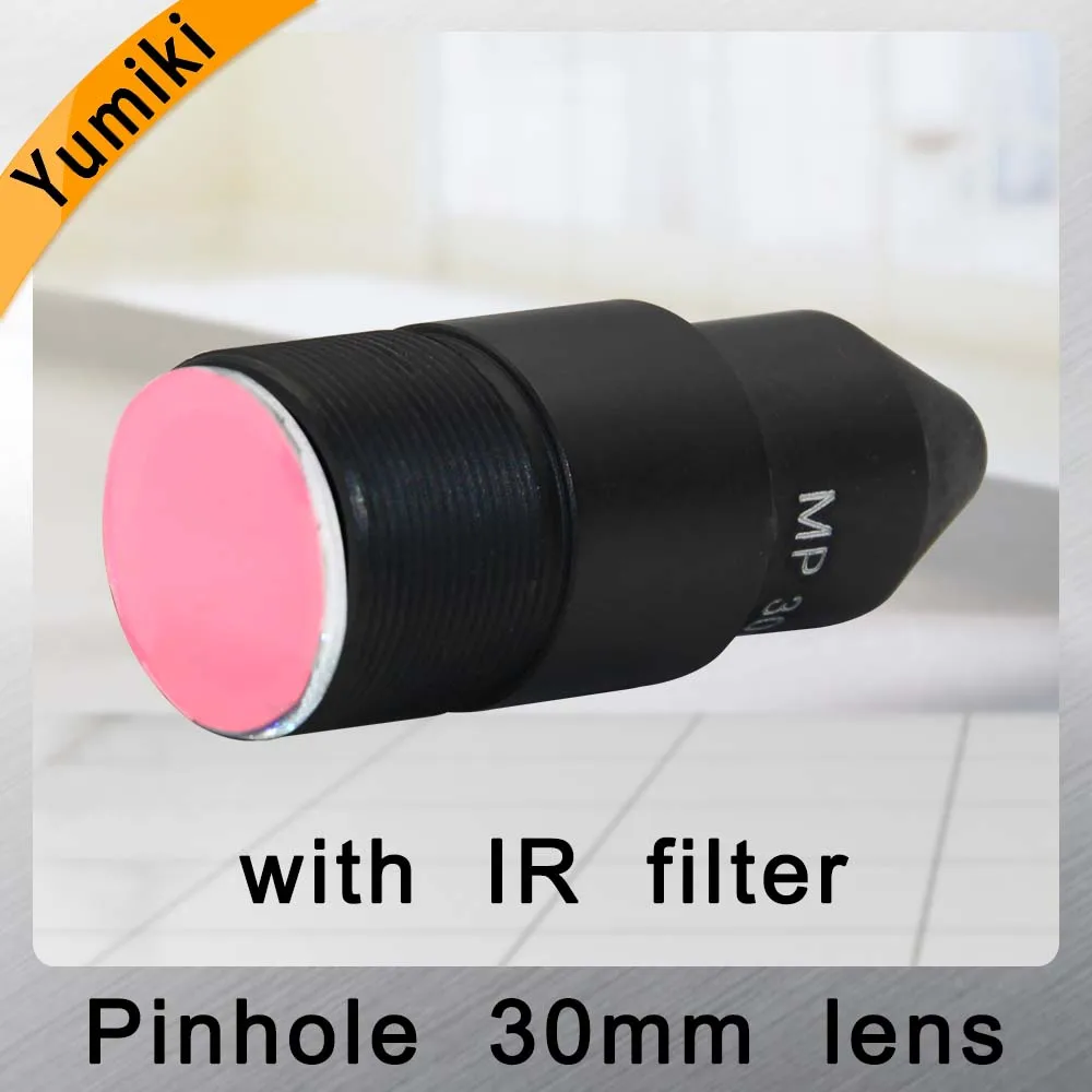 Yumiki HD CCTV Объектив Pinhole 30 мм M12 * 0 5 Mount 1/1/2 &quotF1.6 9 6 градусов для камер видеонаблюдения
