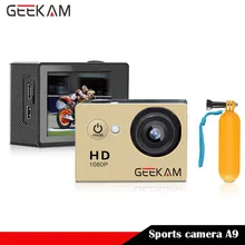 1080 P 15fps 720 P HD Mini Спорт Камера Действие Видео Камера Go Водонепроницаемый Pro шлем cam мини видеокамера Регистраторы + 1 шт. монопод