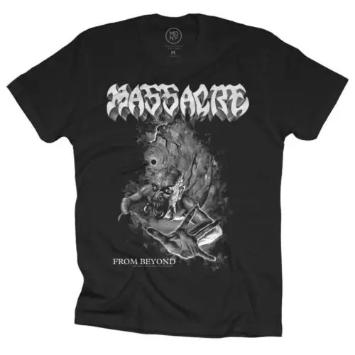 MASSACRE - Black N White From Beyond T SHIRT S-M-L-XL-2XL Brand New Official | Мужская одежда