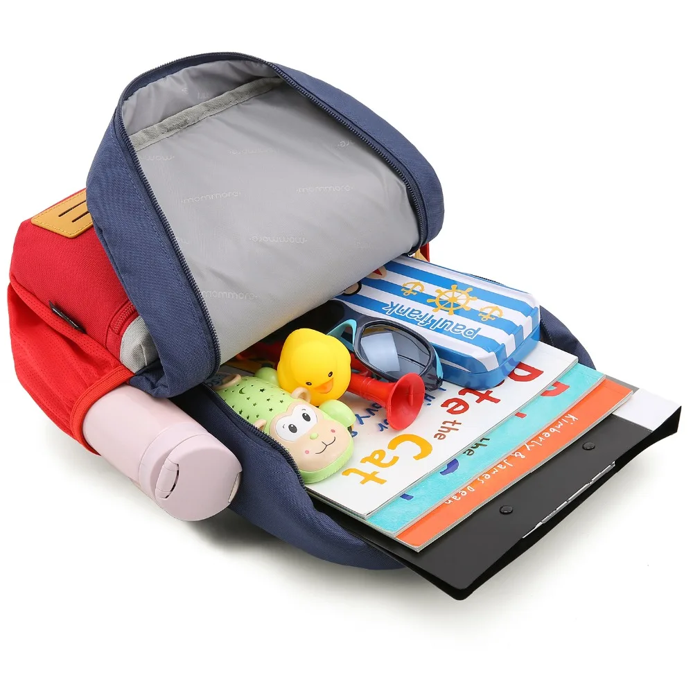 Mommore милые дети рюкзак для мальчиков девочек холст Backpsck с груди пряжкой дорожная сумка для детей большой мешок обеда