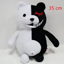 35 см Dangan Ronpa супер Danganronpa 2 Mono Kuma Косплей черный и белый плюшевый мишка игрушка