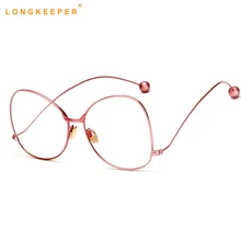 Новая Модная элегантная круглая рамка из бисера женские солнцезащитные очки Shades брендовые дизайнерские очки Gafas de sol longkeperer