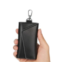 Натуральная кожа корова ключ кошелек держатель для карт бизнес Органайзер ключница брелок кошельки для мужчин и женщин карман ключи от машины сумка