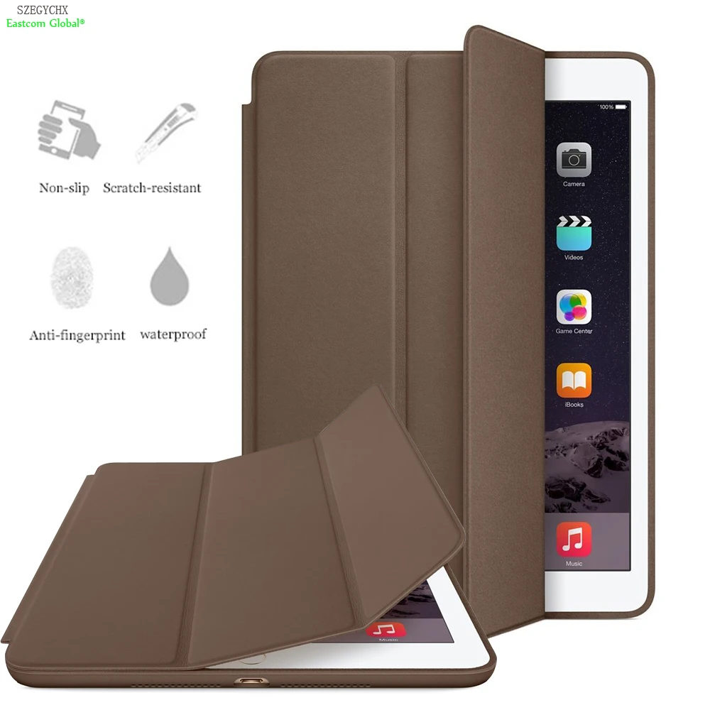 

With LOGO For apple iPad 12.9 inch Case 2017 PU Leather Smart Cover For iPad Pro 12.9 2015 case Auto Sleep / Wake