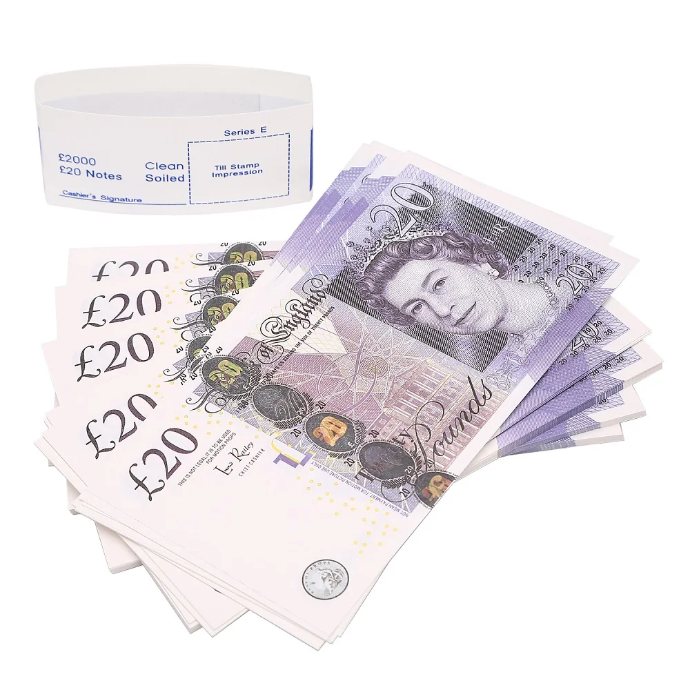 

PROP MONEY UK 20 POUNDS NOVELTY PRETEND COUNTING LEARNING 2000pcs