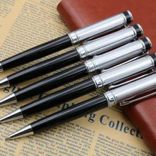 576 черная подарочная ручка Серебряная классическая металлическая шариковая ручка