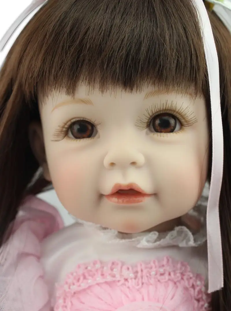 52cm pink princess doll silicone reborn babies lifelike lovely girl child size love doll