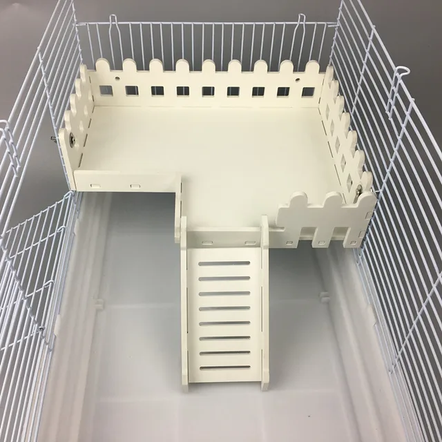 Hamster Ladder Fence Toy Durable Rail Platform Pet Cage Accessories