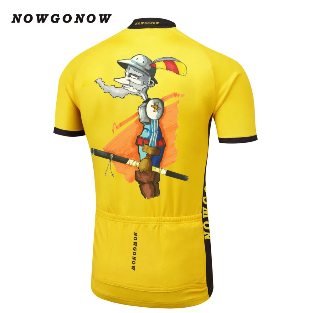 Мужская велосипедная футболка, брендовая летняя велосипедная одежда с героями мультфильмов, одежда желтого цвета для триатлона, триатлона, горной команды