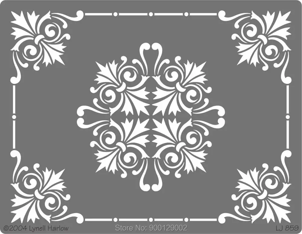 Dreamweaver stencil embossing metal stencil LJ 859 Ornate Framein