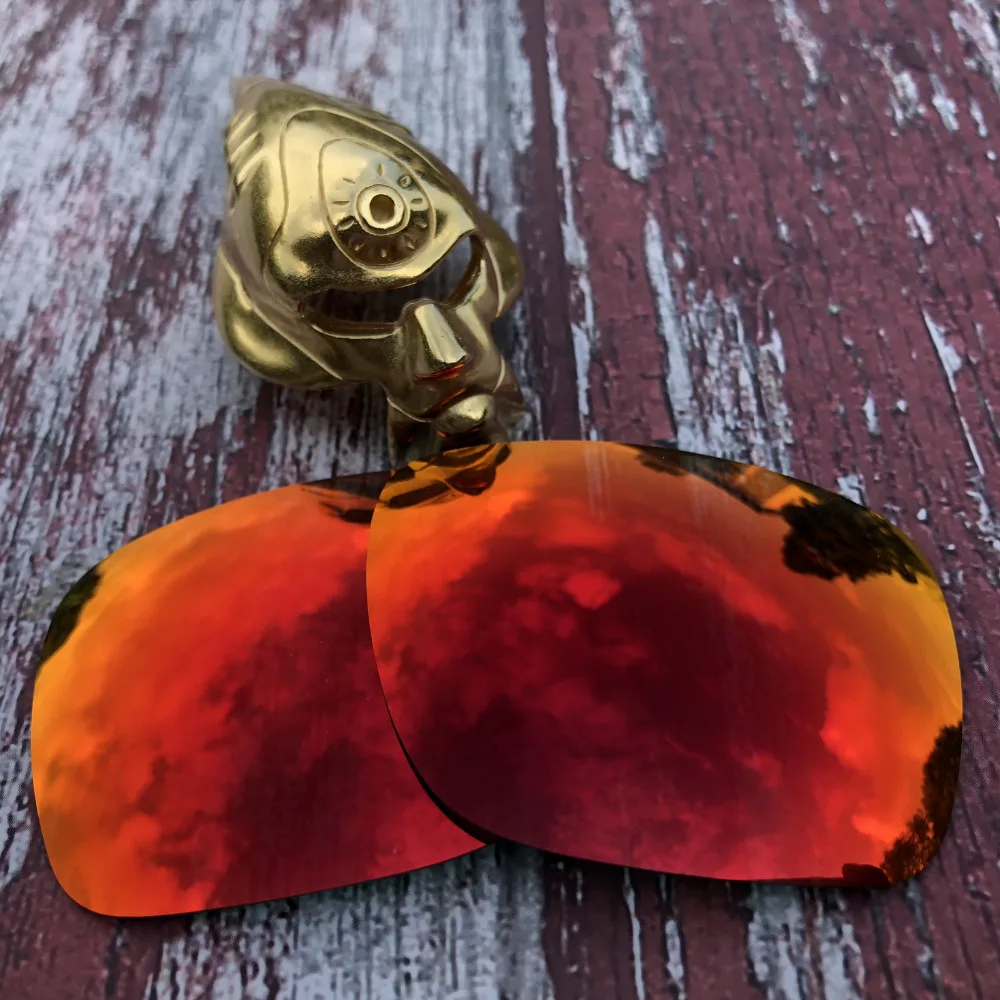 Wholesale Glintbay 100% Precise-Fit Polarized Replacement Lenses for Oakley Holbrook Sunglass - Fire Red Mirror