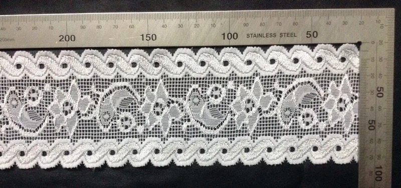 

7.5cm hot selling symmetrical jacquard flora motif edge lace trim,JC0826L