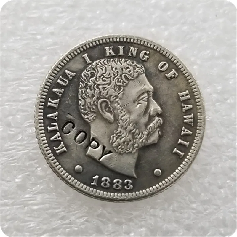 Гавайи 1883 Серебряная монета DIME копия