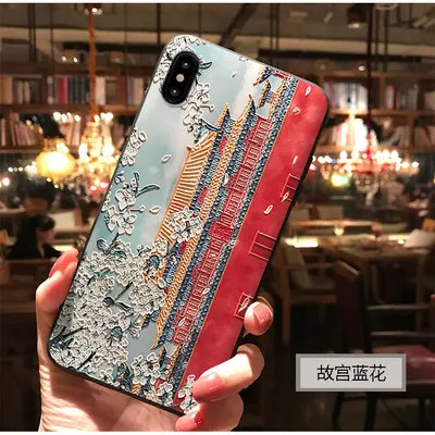Тёплый зимний чехол с тисненым изображением запрещенного города для Iphone 11 PRO MAX XS X