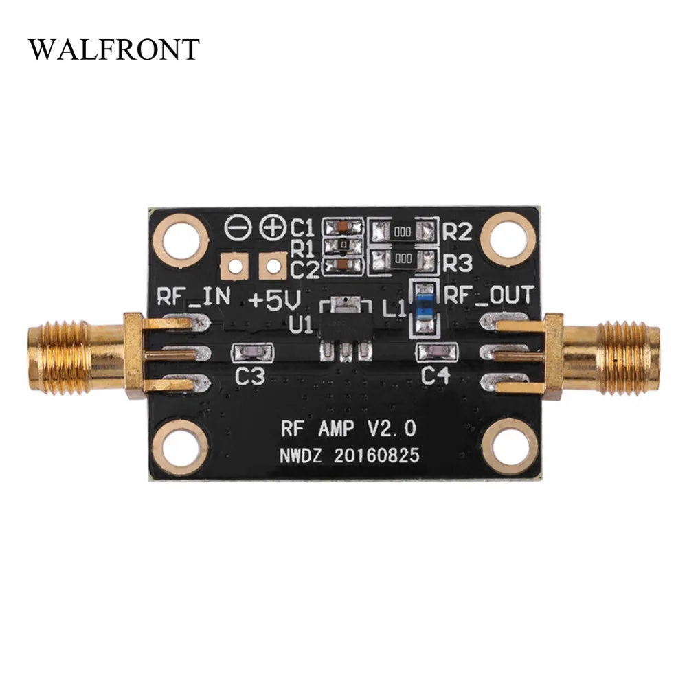 WALFRONT 0,01-4 ГГц 21дб широкополосный РЧ малошумный усилитель LNA усилитель модуль высокая Входная мощность сварочный усилитель плата Радио Частота