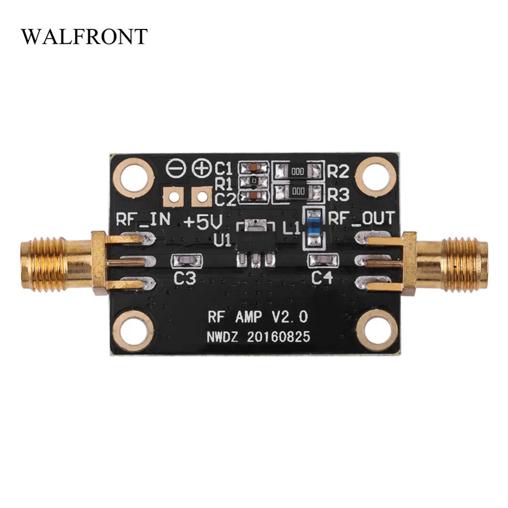 

WALFRONT 0.01-4GHZ 21DB Broadband RF Low Noise Amplifier LNA Amp Module High Input Power Welding Amplifier Board Radio Frequency