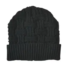 Зимняя уличная Мужская и женская вязаная шерстяная теплая шапка повседневные объемные шапки шапочка с черепом