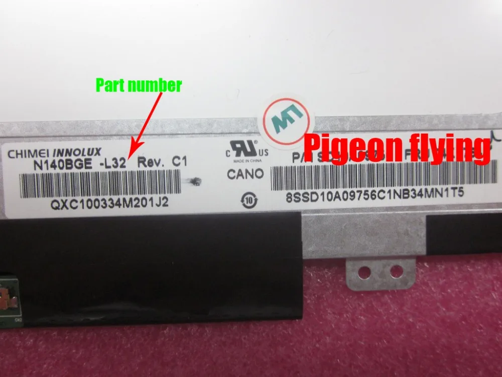 

Thinkpad T430 T420 T430 FRU: 04X1764 Laptop INX LCD P/N: N140BGE-L32 REV C1 14.0"HD 40pin