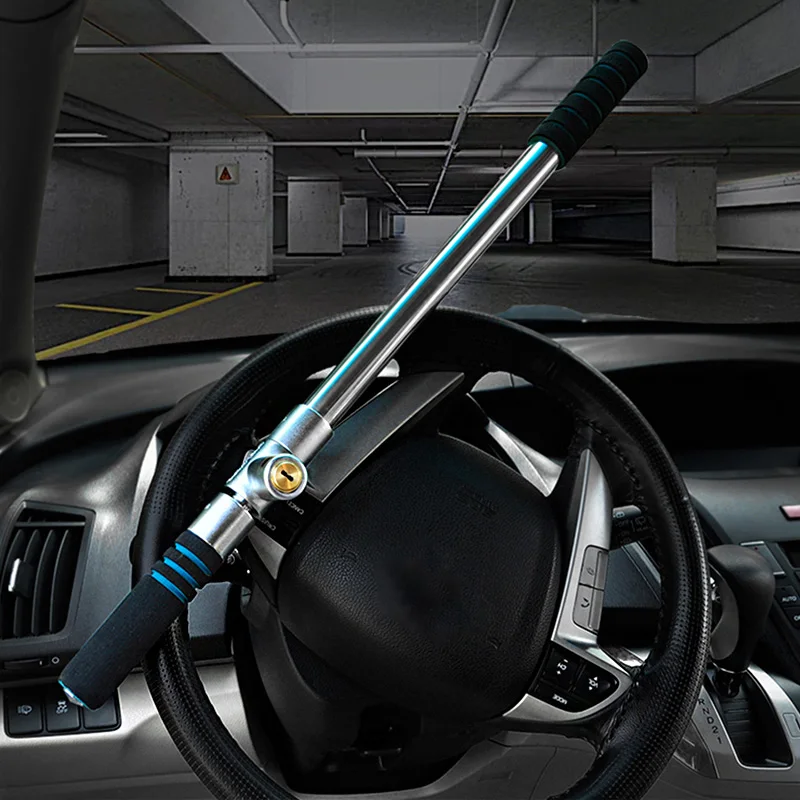 Steering wheel lock Self defense Safety lock Automobile anti theft lock