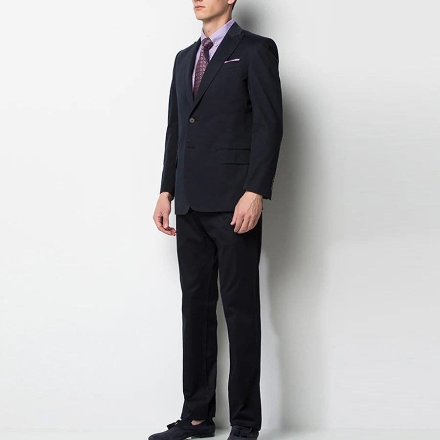 Classic Black Men's Business Suit Grooms Suit Wedding Suit Custom Suit New Mens Fashion Slim Suit Casual 2Pieces (Jacket+Pants)