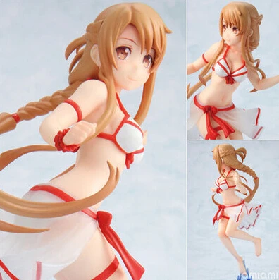 Hot NEW 16cm Sword Art Online Yuuki Asuna sexy Action Figure toys doll Christmas gift
