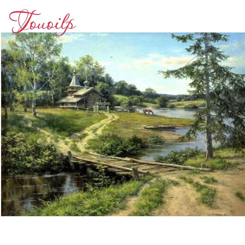 diy Diamond Painting natural scenery Cross Stitch Full Embroidery tree 5d Mosaic pattern puzzle mazayka wall art | Дом и сад