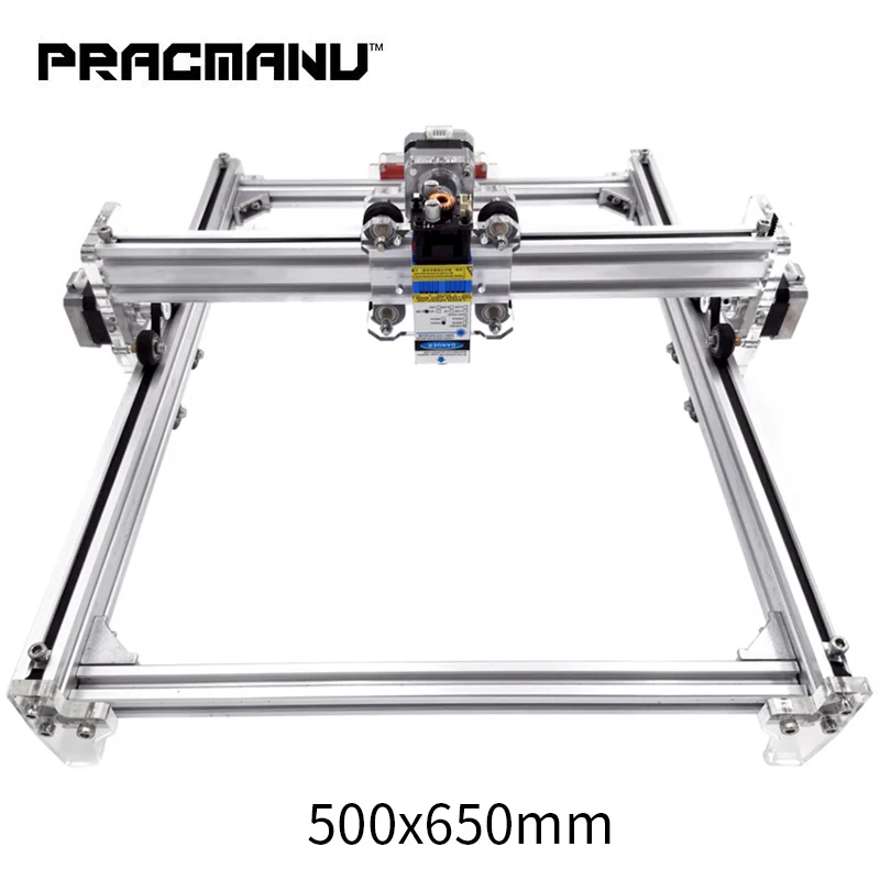 PRACMANU 50*65 см мини 3000 МВт лазерная гравировка гравер машина DC 12 В DIY настольный по дереву резак/принтер/мощность регулируемый