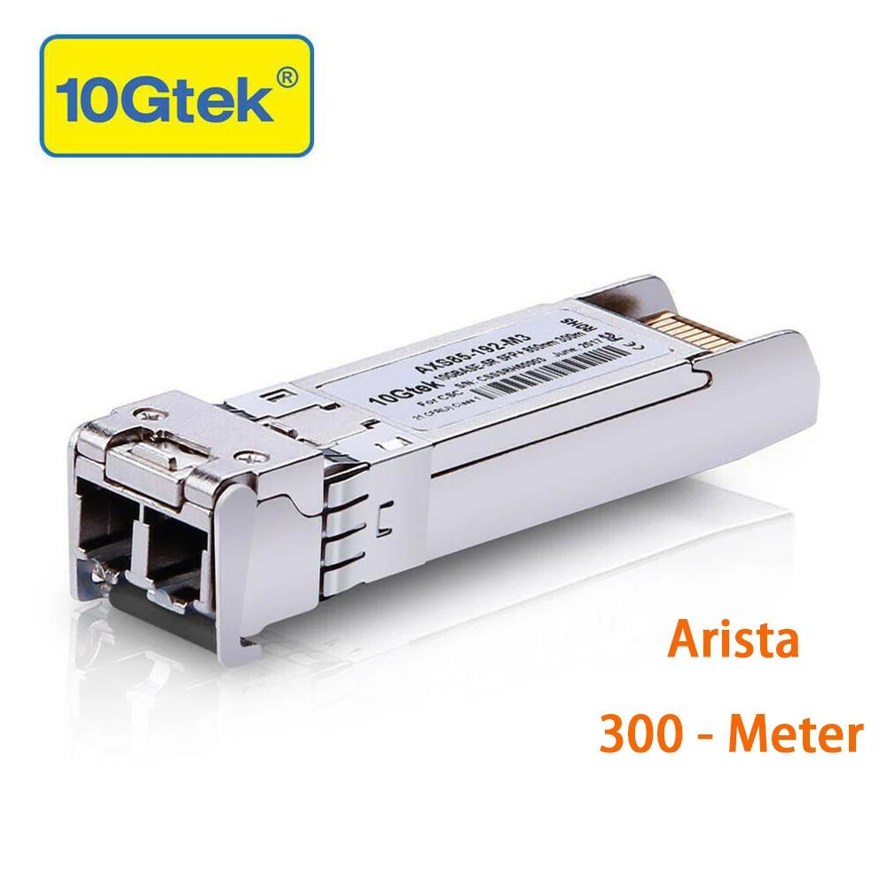 

Arista SFP-10G-SR 10Gb 300M SFP SR 10GBASE-SR SFP+ Transceiver Module SFP+ Optics Module MMF, 850nm