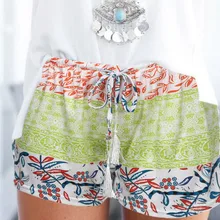 Новое поступление Модные женские сексуальные богемный летний пляжный шорты с высокой талией короткие пляжные шорты с кисточками