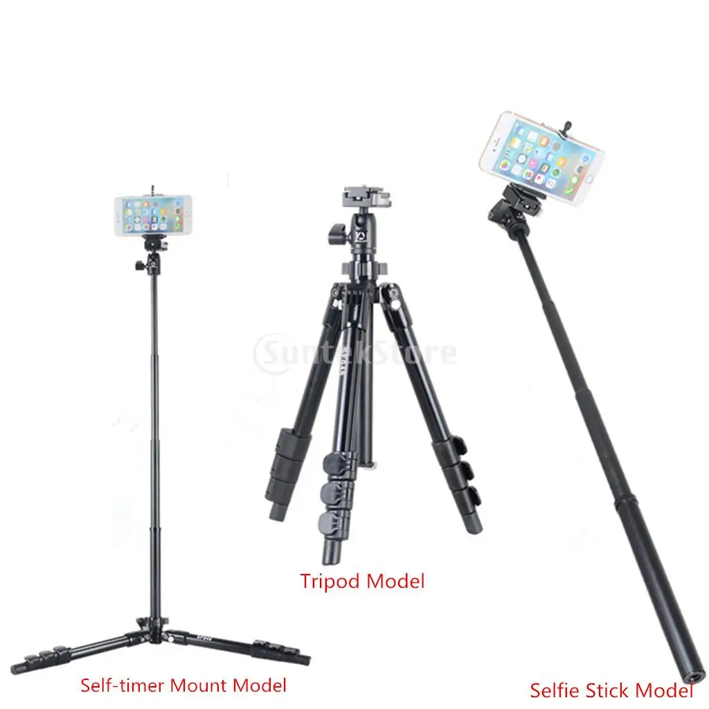 

KINGJOY SF056 Aluminum Professional Travel Tripod Monopod Selfie Stick Stand for Digital Camera