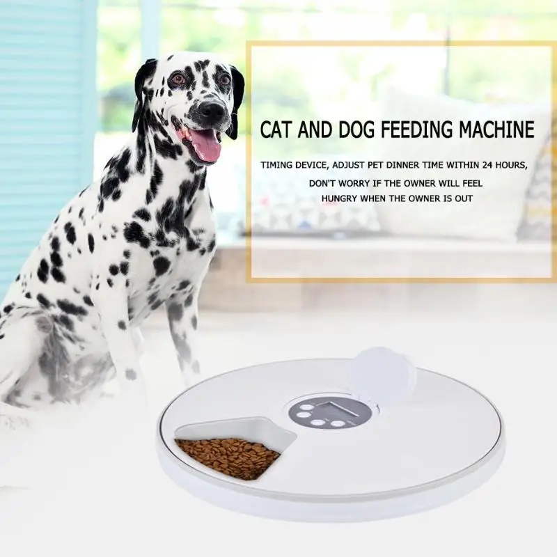 

Automatic Pet Feeder Timing Feeder 6 Meals 6 Grids Cat Dog Electric Dry Food Dispenser Dish Feed 24 Hours Timer Pet Supplies hot