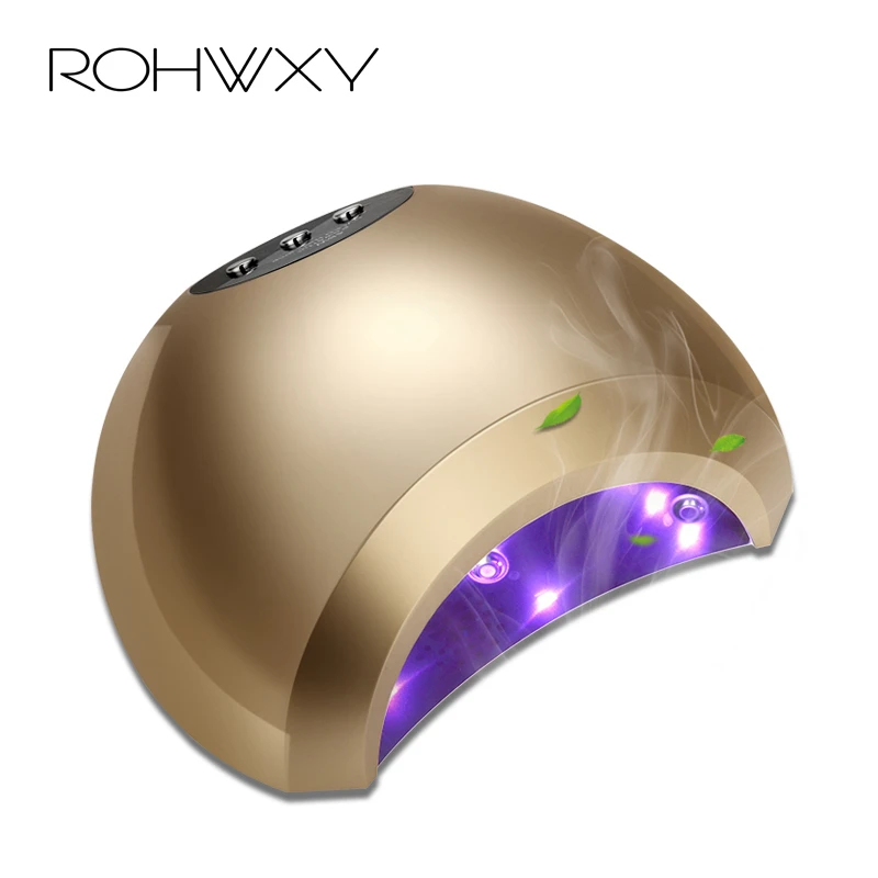 Rohwxy 48 Вт Профессиональный гель для ногтей УФ светодио дный лампы сушилка леча UV