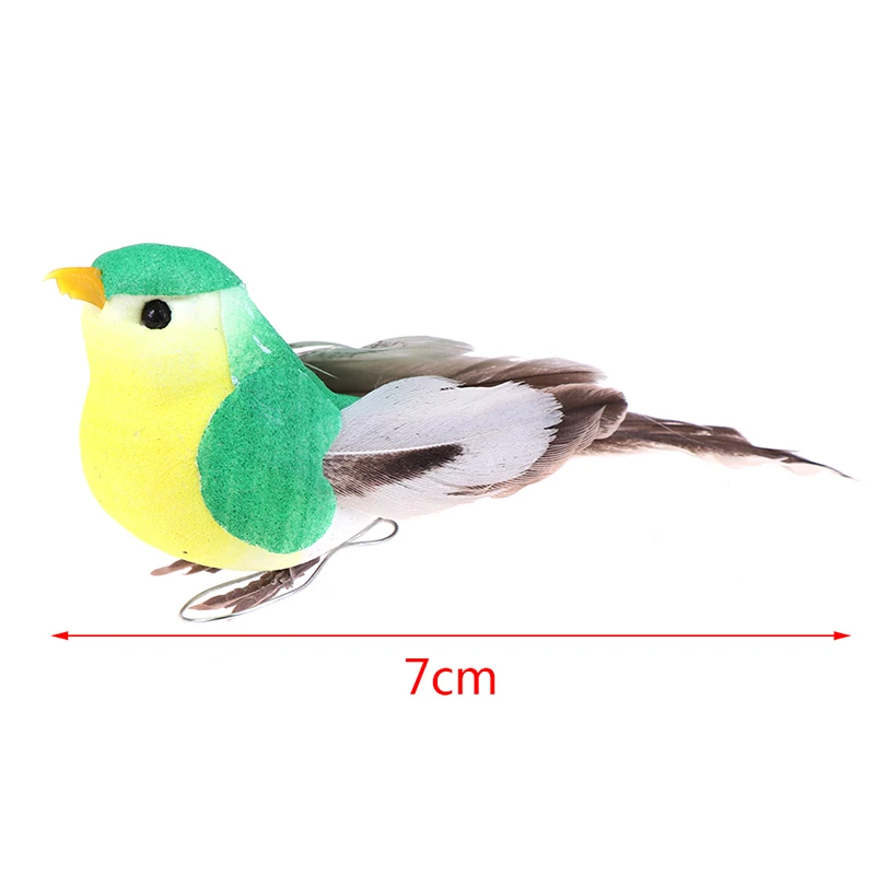 

1PC DIY Table Bookshell Ornament Mini Craft Birds Artificial Bird Feather Foam Cute Simulation Bird Sparrow Home Decor