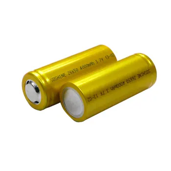 

26650 capacity lithium-ion battery 4000mah 3.7V Soshine 4.2v 26*65 mm LI-ION 1PCS