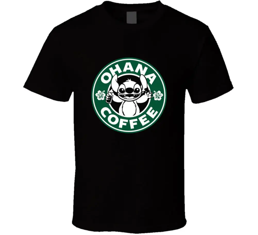 Ohana Coffee Funny T Shirt Mens Black Tee Size S - 3XL Gift Short Sleeves New Fashion T-Shirt Men Clothing Ohana Coffee Funny T Shirt Mens Black Tee Size S - 3XL Gift Short Sleeves New Fashion T-Shirt Men Clothing