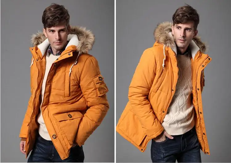 Новинка 2017 года Для мужчин зимние Куртки хлопковые пальто мужской куртка Американский Повседневное с капюшоном ветрозащитный холодной