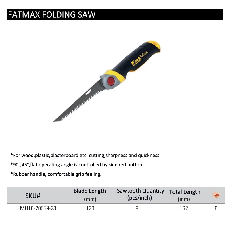 FatMax 1pcs portable folding saw mini collapsible pocket outdoor camping saws garden pruning trimming wood cutting hand tools