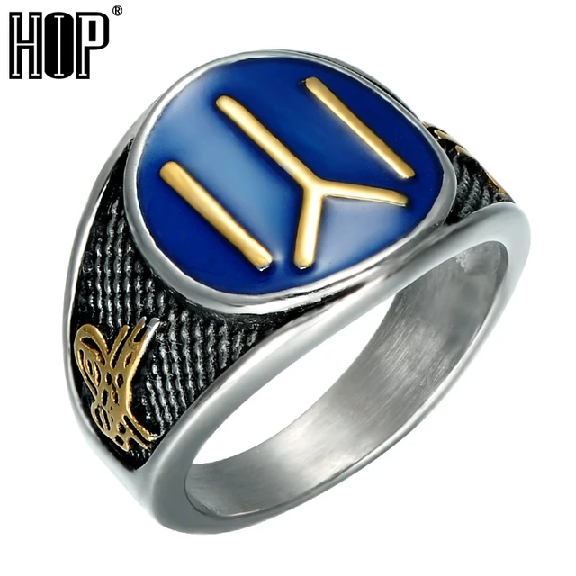 HIP Punk Orientale Carattere Cinese Fuoco Mens Anelli In Acciaio Inox Fresco Ott HIP Punk Orientale Carattere Cinese Fuoco Mens Anelli In Acciaio Inox Fresco Ott