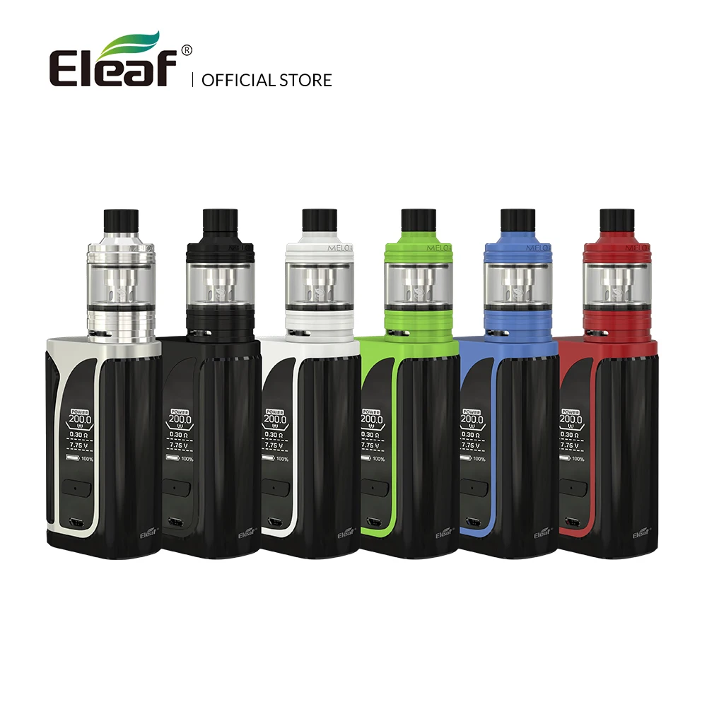 Original Eleaf iKuu i200 With Melo 4 Atomizer 2ml D22/4.5ml D25 Atomizer 4600mAh built in battery EC2 coil E Cig