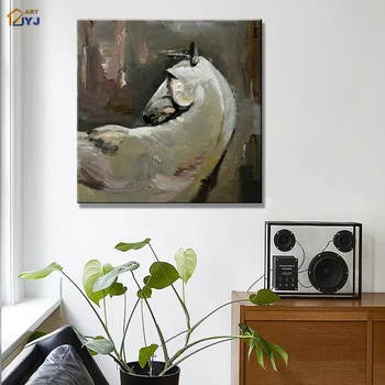 

Horse Picture Art for Living Room Hand painted Modern Abstract Oil Painting On Canvas Wall Art Decoration Gift No Frame CT118