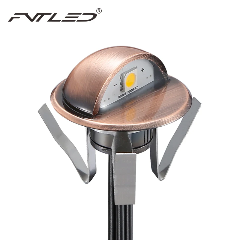 

IP65 Half-moon LED Step Lights Downwards Lamp Retro Style Body 0.4w LED Garden Path Patio Lightening Small Size Outdoor Lighting