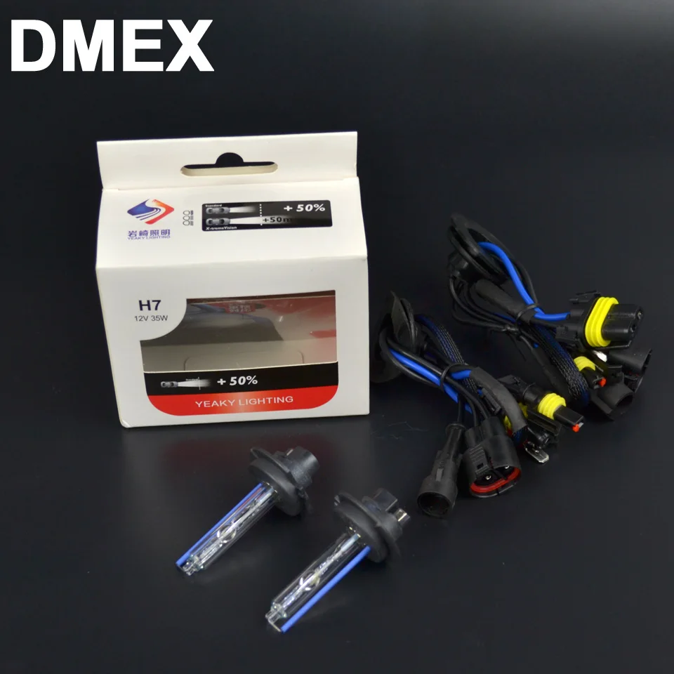 DMEX 1 комплект 4500K 5500K 6500K Шина CAN, HID, ксеноновый комплект H1 H3 H7 H11 9005 9006 9012 D2H хайлюкс 2A88 Canbus балласт Yeaky HID ксеноновая лампа