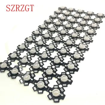 

100PCS 1W 30mil 3W 45mil EPISTARS Royal Blue 445nm Blue 460nm LED Bulb Plant Grow Light Lamp With 20mm 3W led chip led light
